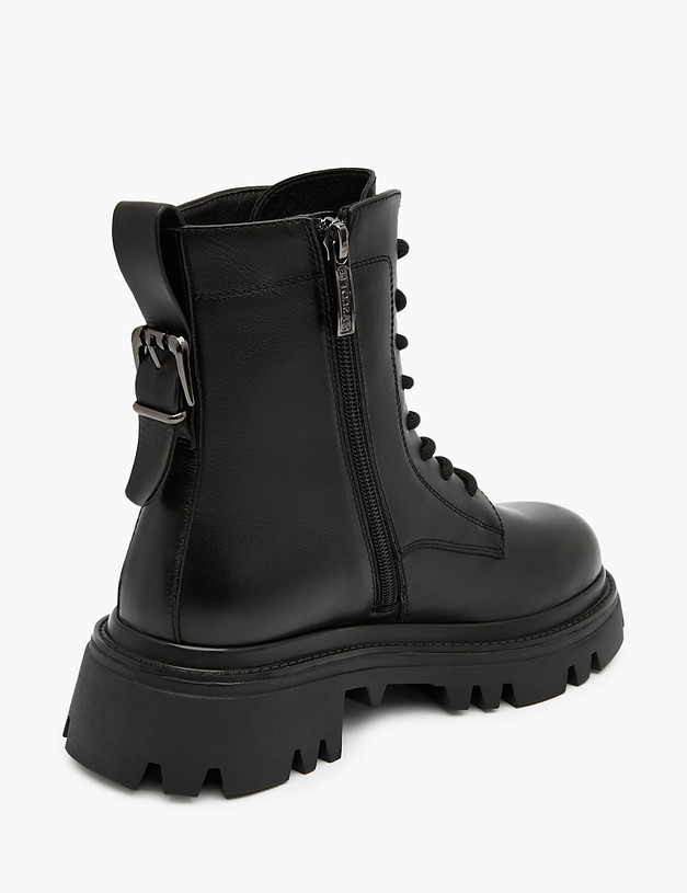 Черные женские зимние ботинки MASCOTTE 58-325931-0102 | ракурс 4