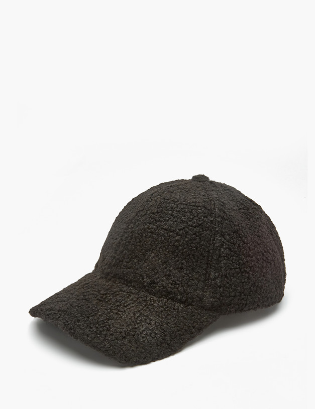 Черная плюшевая женская кепка MASCOTTE 746-2204-2402 | ракурс 3