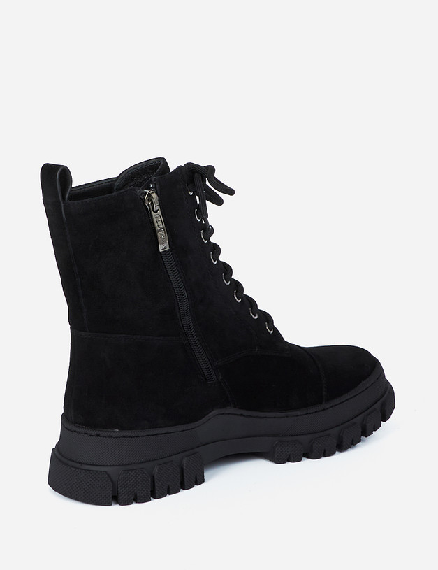 Черные зимние женские ботинки MASCOTTE 233-122631-3605M | ракурс 4