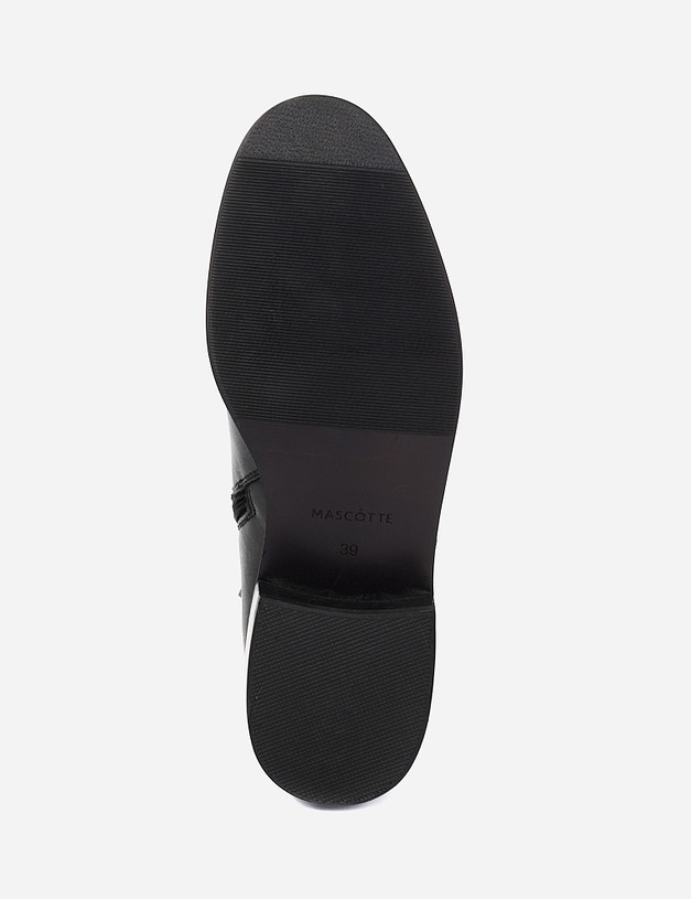 Черные кожаные женские ботинки MASCOTTE 99-1221225-3199M | ракурс 5