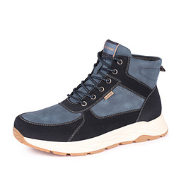 116-42MZ-058GW Ботинки для активного отдыха мужские и.нубук/и.мех синий, INSTREET
