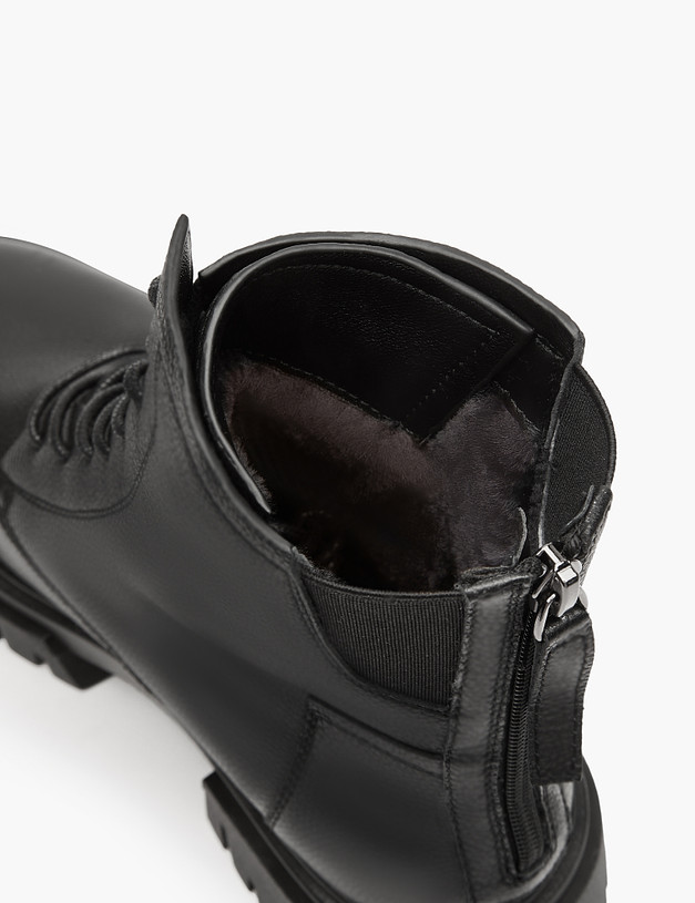 Черные женские зимние ботинки MASCOTTE 233-2265637-7100M | ракурс 6