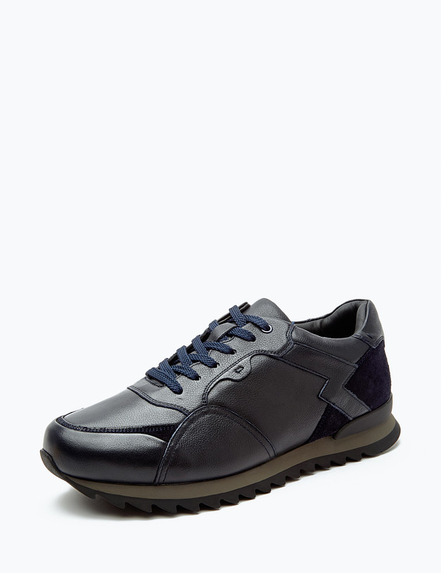 Темно-синие мужские кроссовки на меху MASCOTTE 58-2215535-3110M | ракурс 2