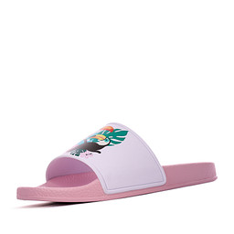 268-41FWK-014 Пантолеты (шлепанцы) пляжные жен. ПВХ/ПВХ Белый-Розовый, INSTREET