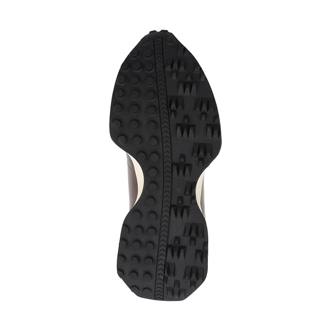 Серые женские кожаные кроссовки с мехом "Саламандер"