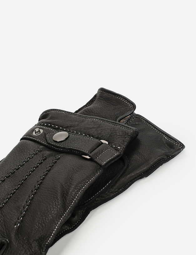 Черные мужские перчатки MASCOTTE 709-1203-102 | ракурс 2