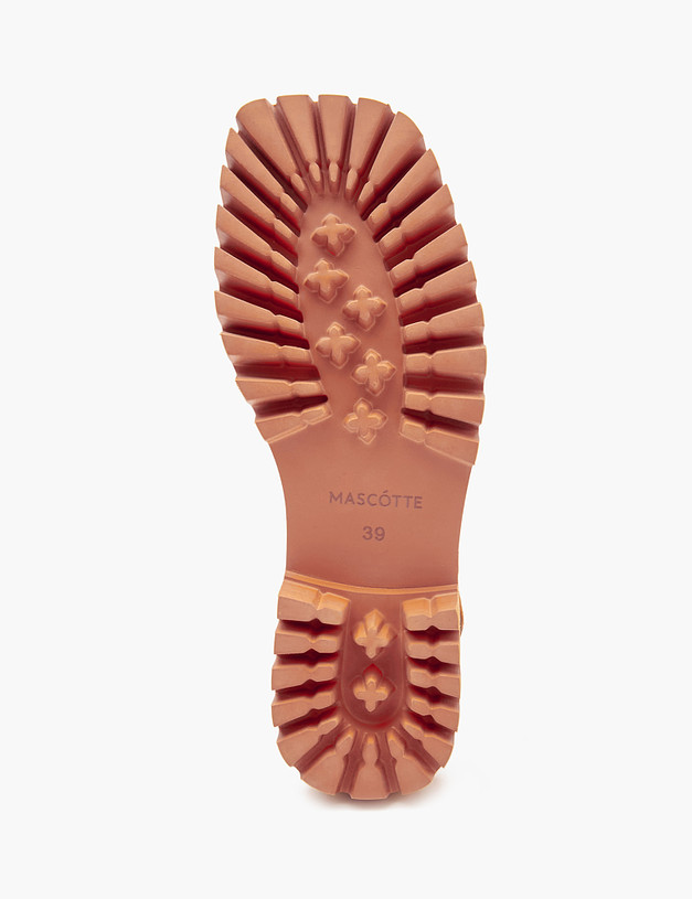 Оранжевые женские сандалии из велюра MASCOTTE 233-4123912-4641M | ракурс 7