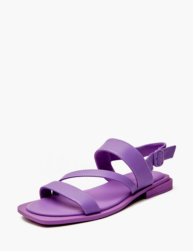 Фиолетовые женские сандалии из натуральной кожи MASCOTTE 94-410811-0507 | ракурс 3