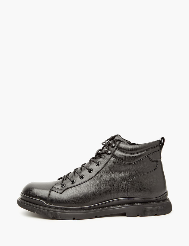 Черные мужские зимние ботинки MASCOTTE 58-323332-0102 | ракурс 2