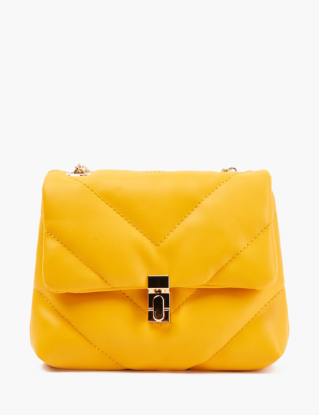 Желтая женская сумка кросс-боди MASCOTTE 670-2102-618 | ракурс 2