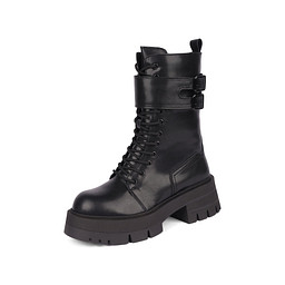 12-42WA-076VN Полусапоги женские кож.спилок/шерсть-и.мех черн, Zenden