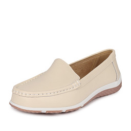 40-52WA-031VT Мокасины женские кож.спилок/текстиль беж, Zenden