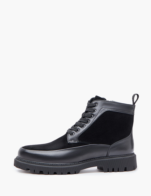 Черные мужские зимние ботинки MASCOTTE 22-3253434-0102 | ракурс 1