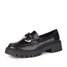 201-42WA-069SS Туфли женские и.кожа/и.кожа черн, INSTREET