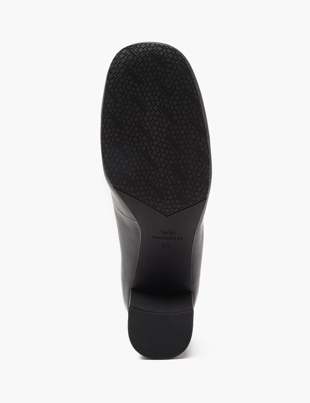 Черные женские туфли из кожи MASCOTTE 175-4123112-3501M | ракурс 5