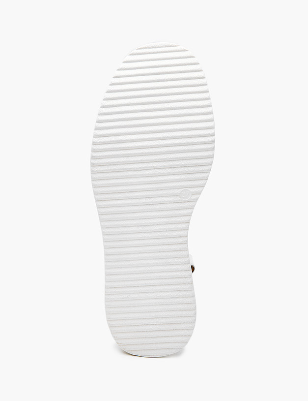 Белые женские сандалии на платформе MASCOTTE 233-3183711-0101 | ракурс 5