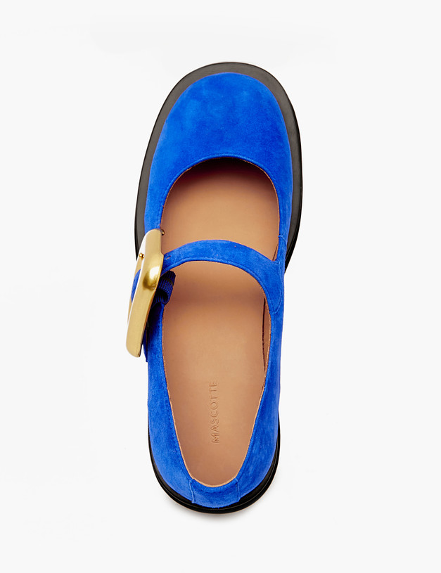 Синие женские туфли Мэри Джейн MASCOTTE 47-4126311-4628M | ракурс 4