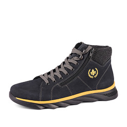 F1621-14 Ботинки мужские нат.кожа-и.кожа/и.мех синий, Rieker