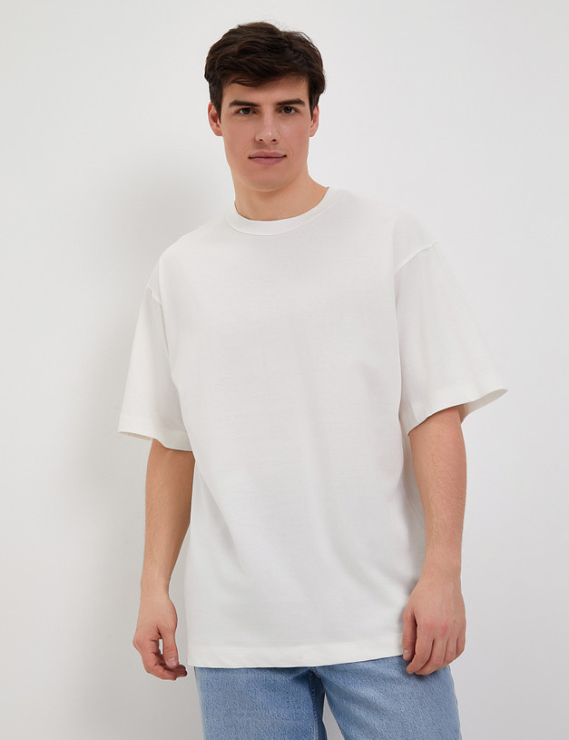 Белая мужская футболка MASCOTTE 888-4115-2601 | ракурс 2