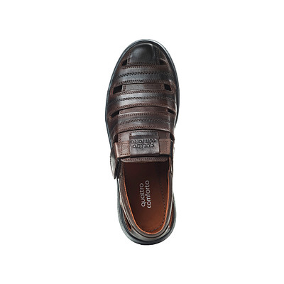 Туфли летние мужские quattrocomforto 335-21MZ-013KK, цвет коричневый, размер 40 - фото 5